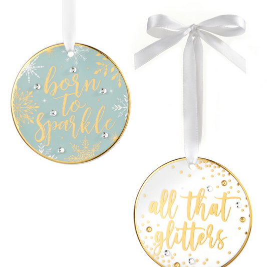 Ceramic Disc Ornament