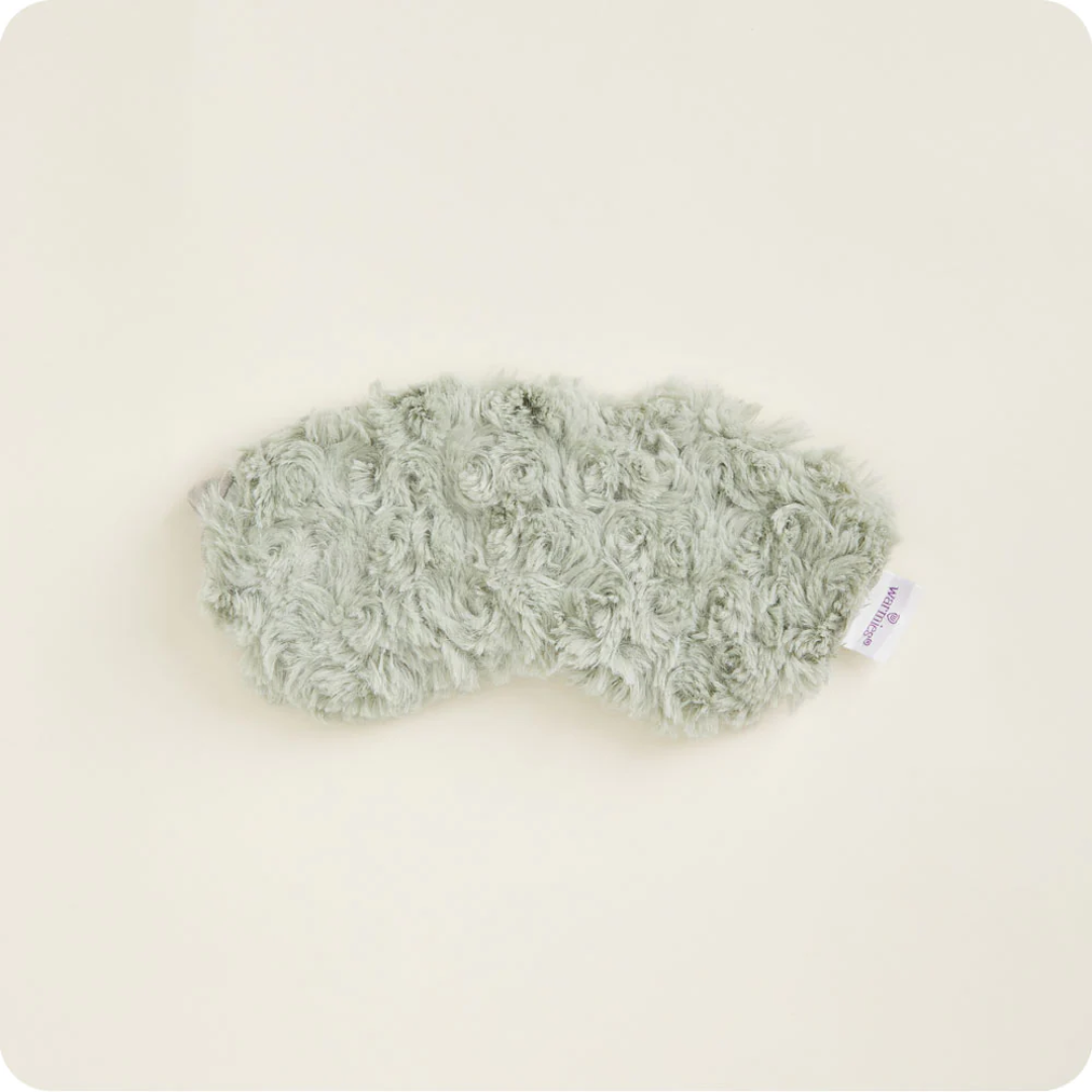 Curly Sage Green Eye Mask Warmie