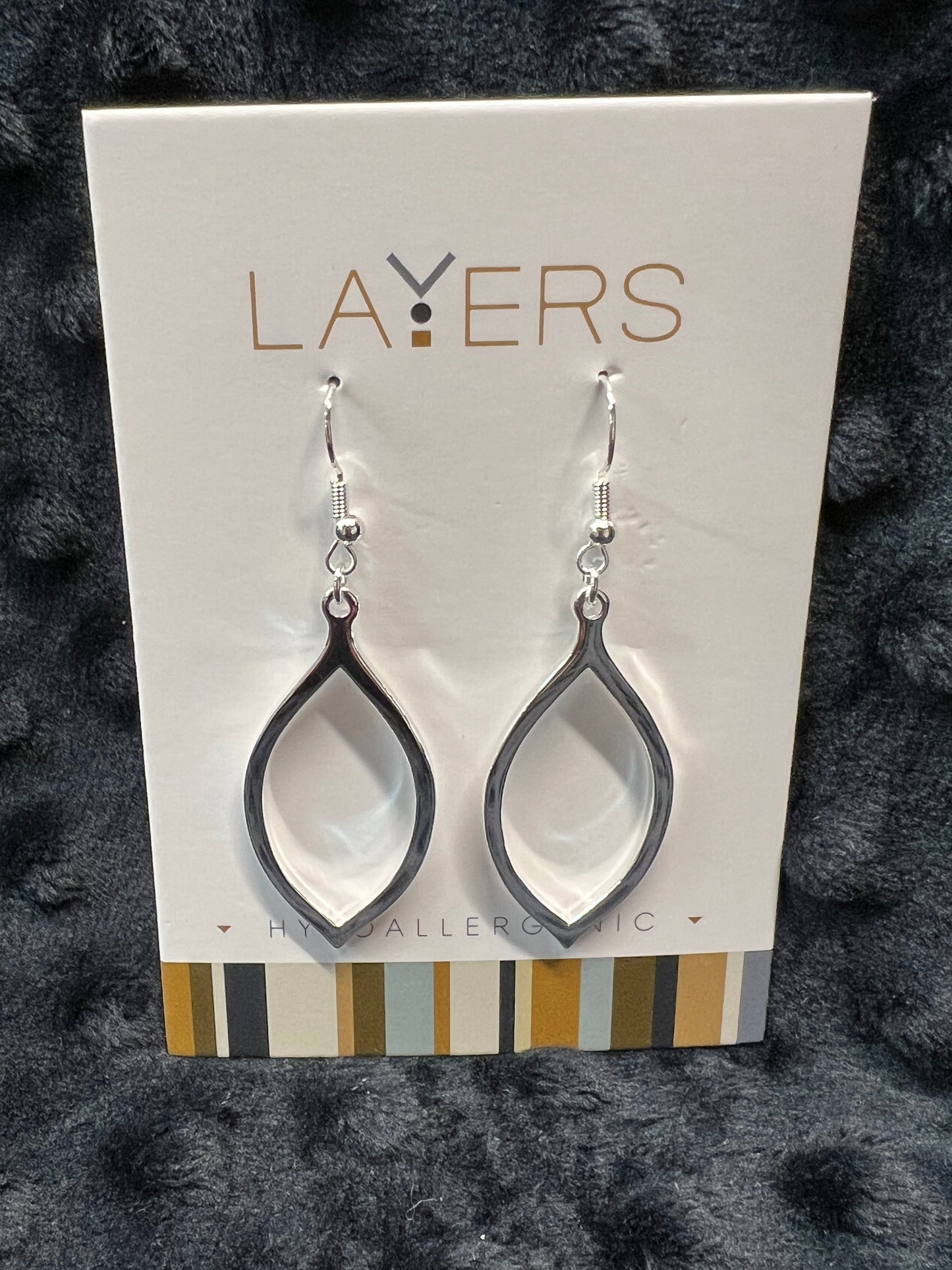 Layers Silver-tone Earrings