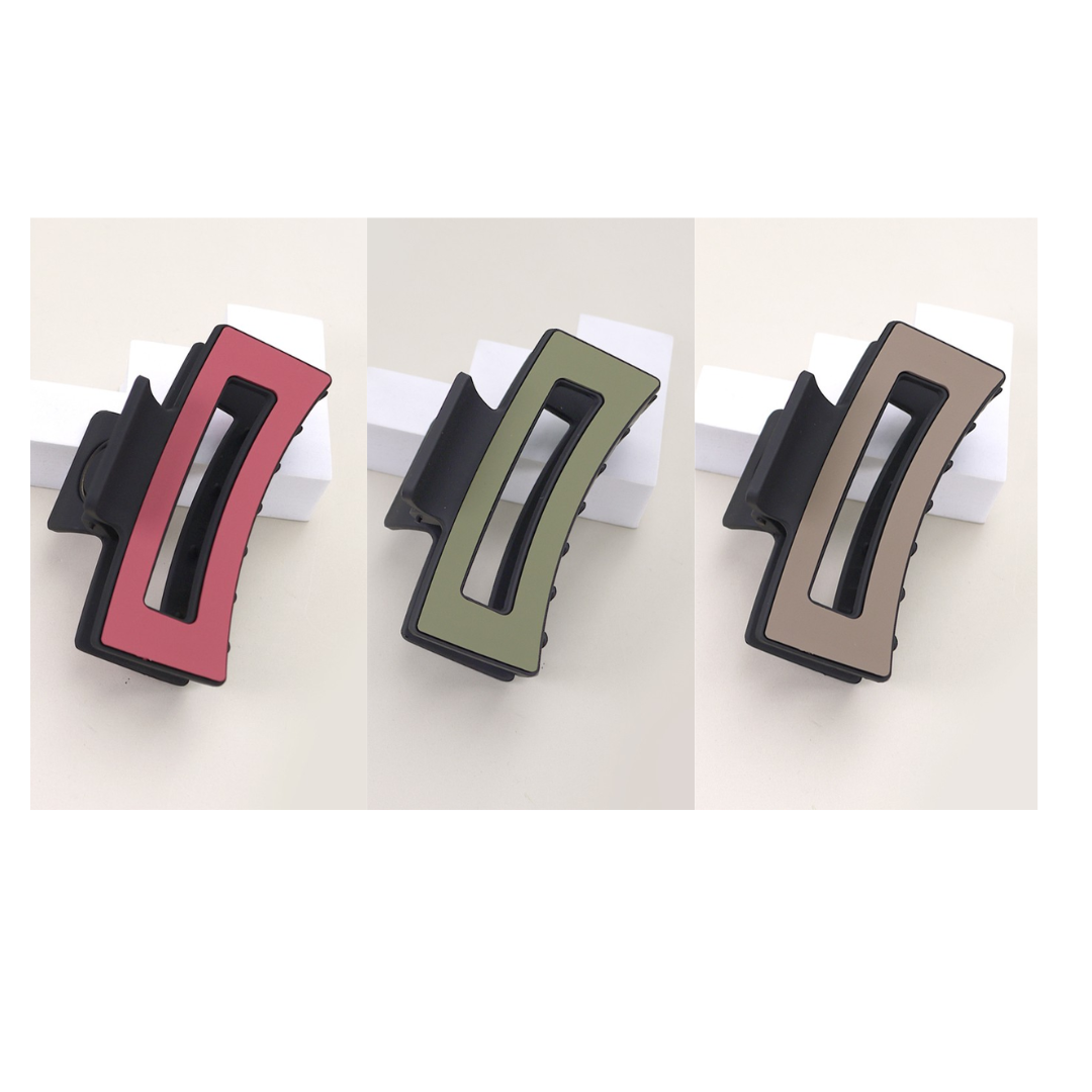 Large Matte Color Claw Clips