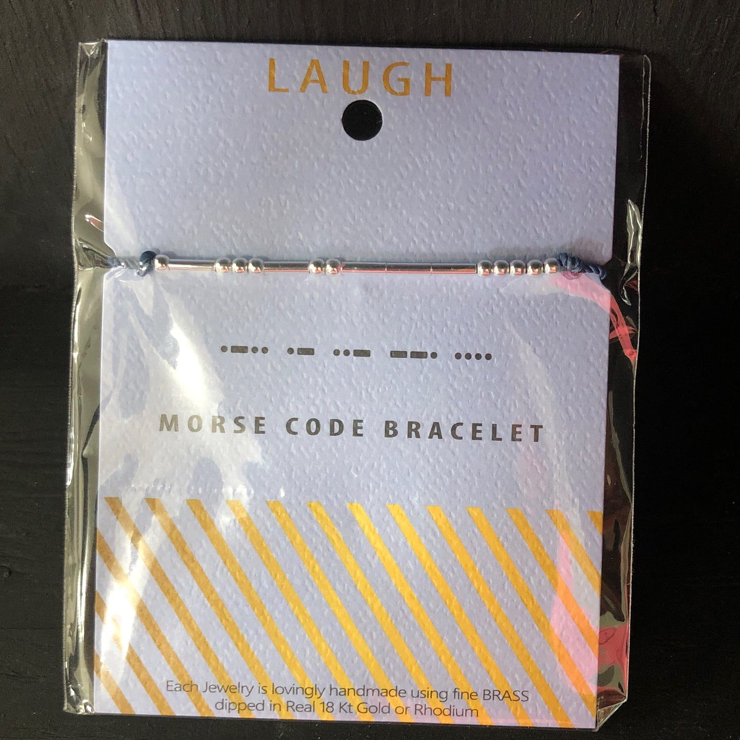 Laugh Morse Code Bracelet