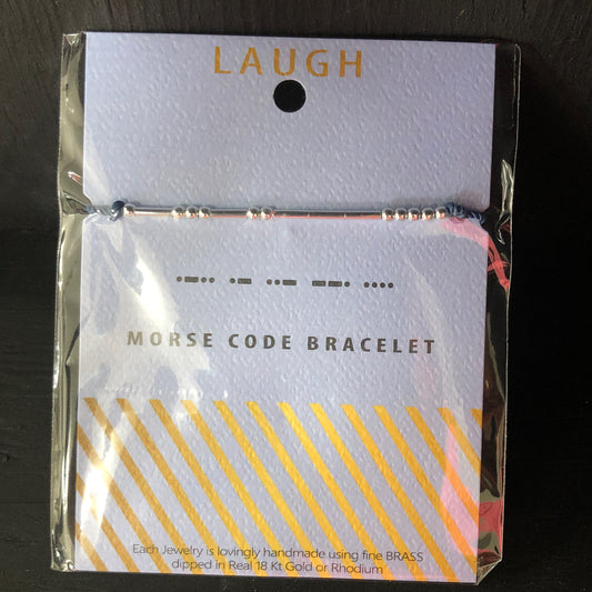 Laugh Morse Code Bracelet