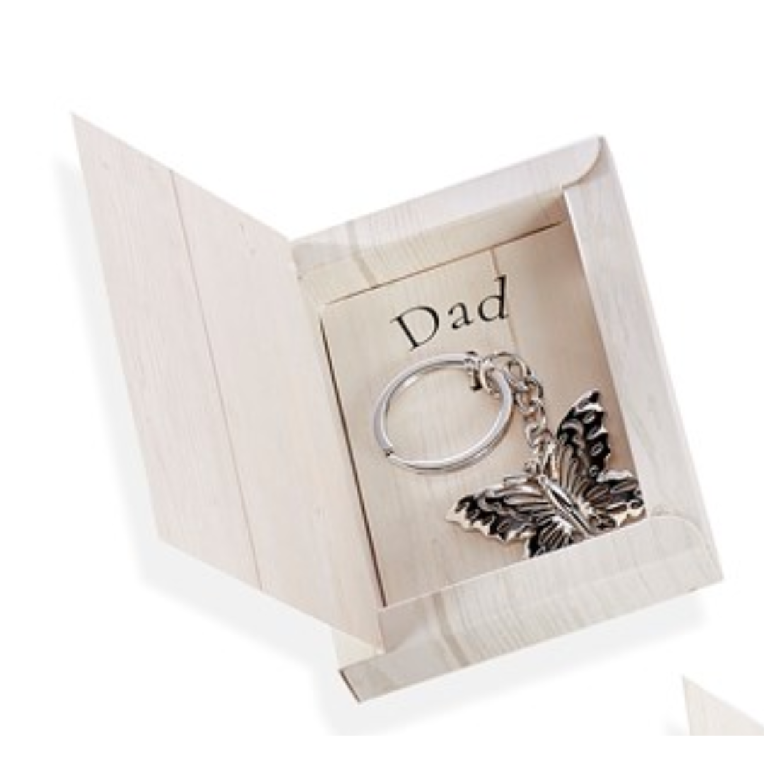 Flies With Butterflies Boxed Keychain