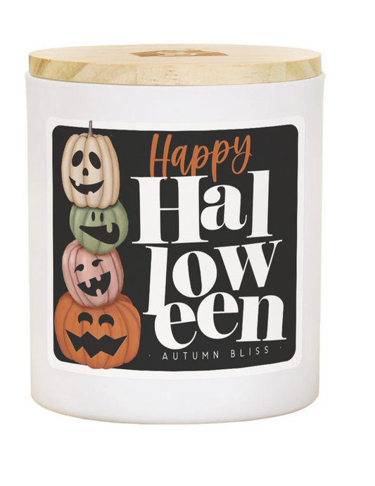Halloween Candles With Wooden Lid