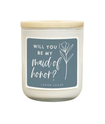 Will You Be Maid Of Honor Jar Candle