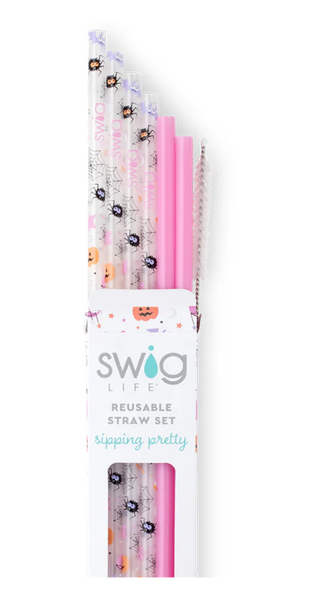 Swig Reusable Straws + Cleaning Brush