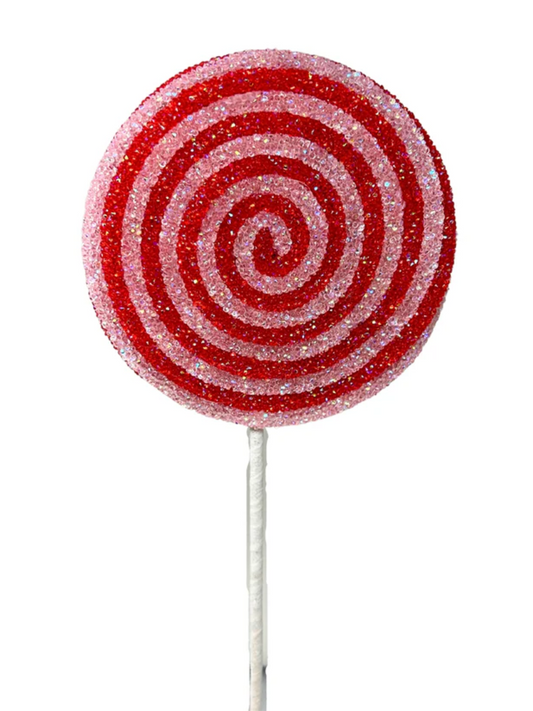 Icy Peppermint Stripe Lollipop Ornament