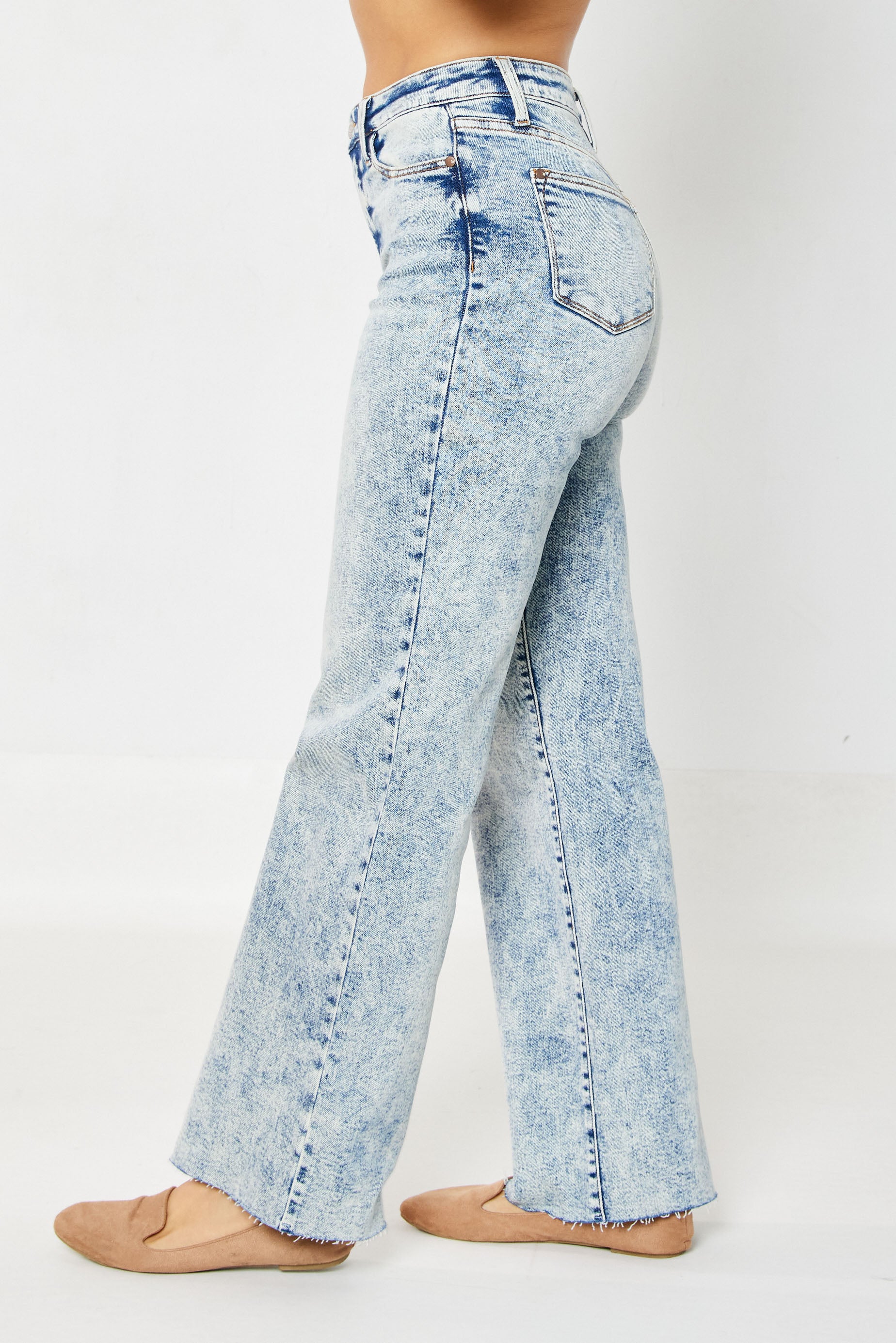 Judy Blue High Waist Wide Leg Jeans