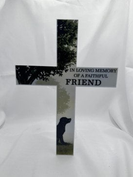 Faithful Friend Plastic Solar Cross