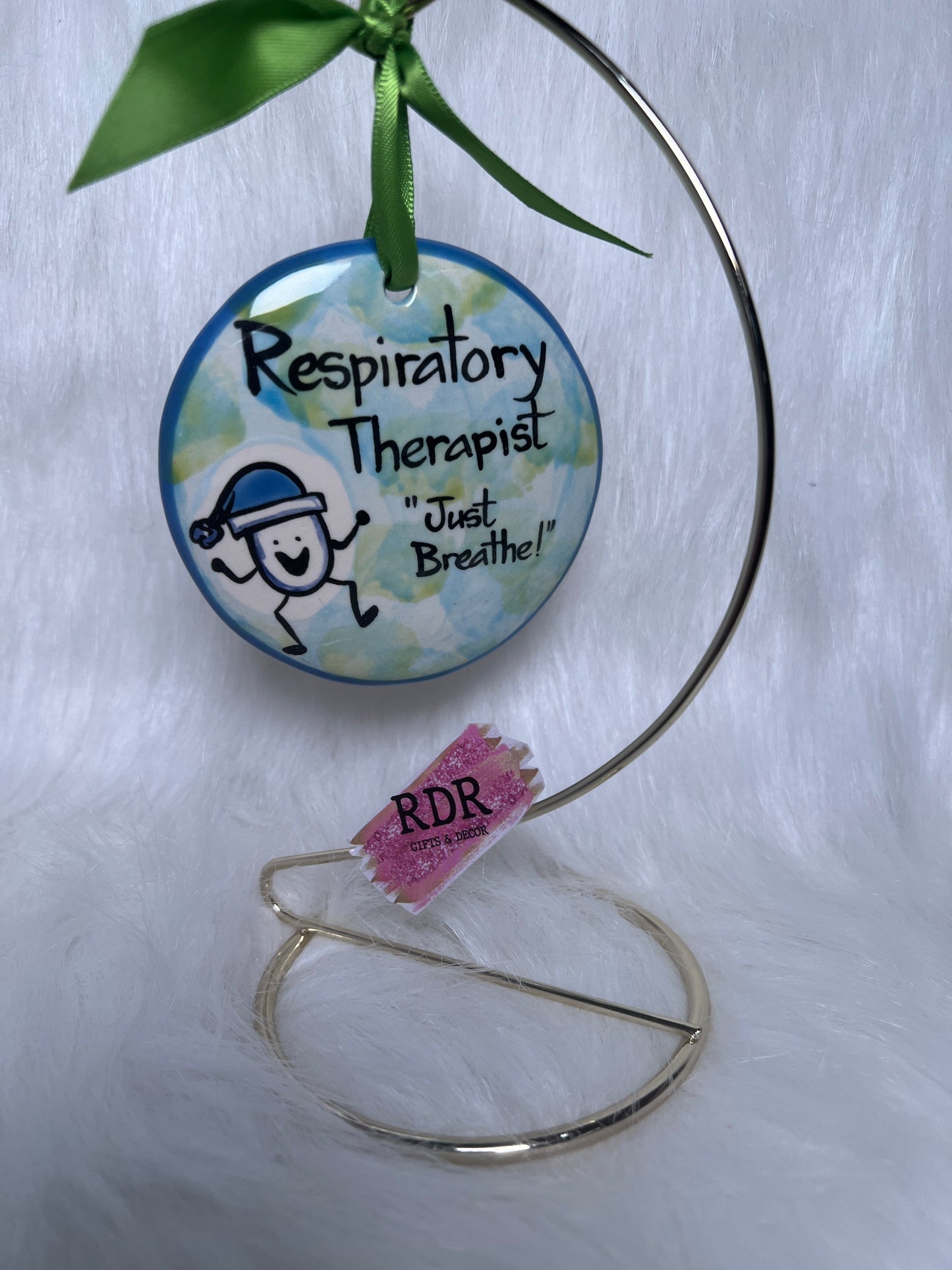 Nola Watkins Health Professionals Round Hand Painted Ornament