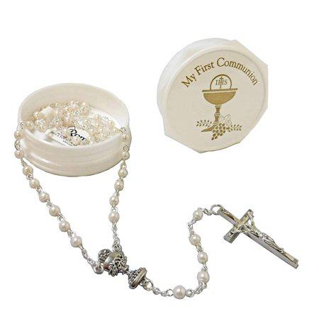 Roman Communion Rosary Beads