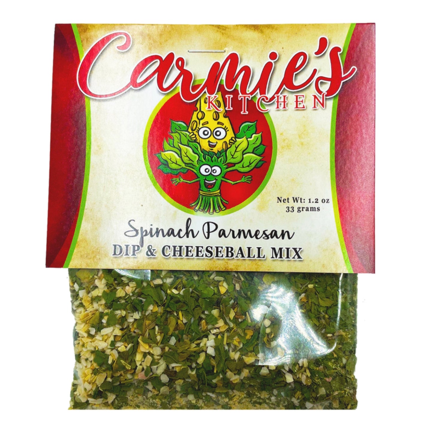 Carmie’s Spinach Parmesan Dip and Cheeseball Mix