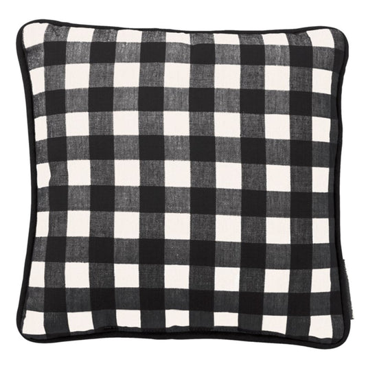 Small Black Buffalo Plaid Pillow