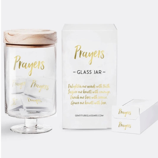 Prayers Gratitude Glass Jar