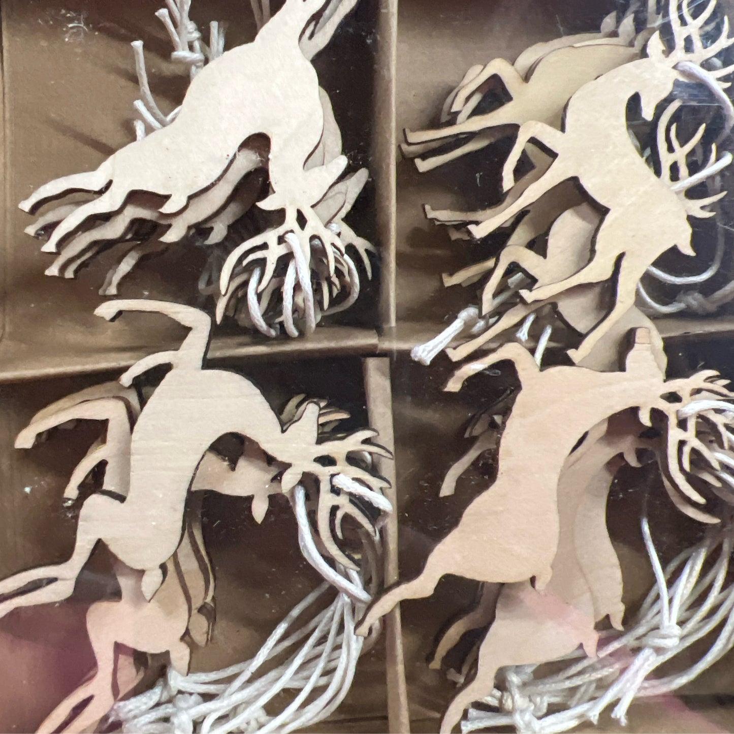 Mini Reindeer Ornament Set