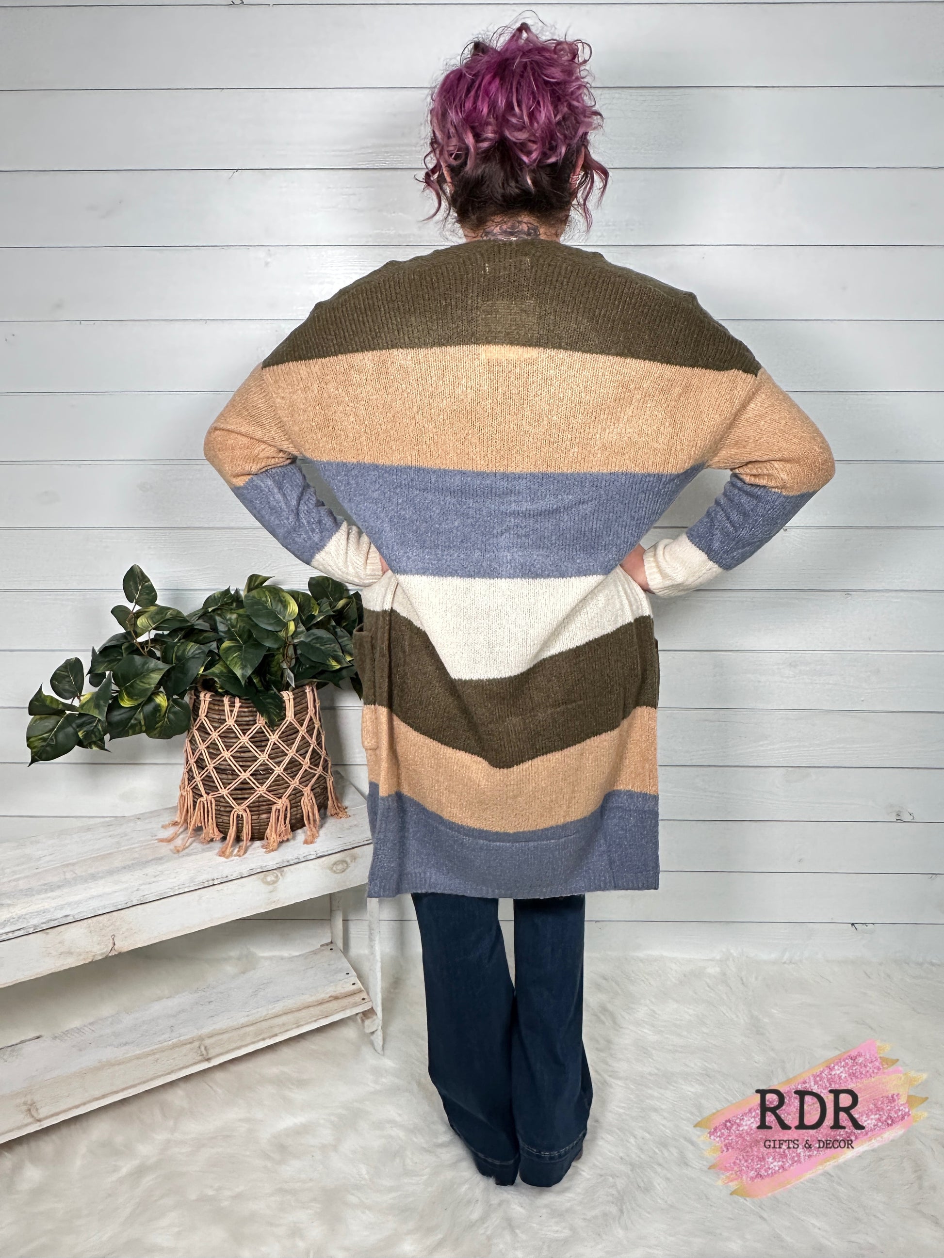 Olive Hadley Color Block Cardigan