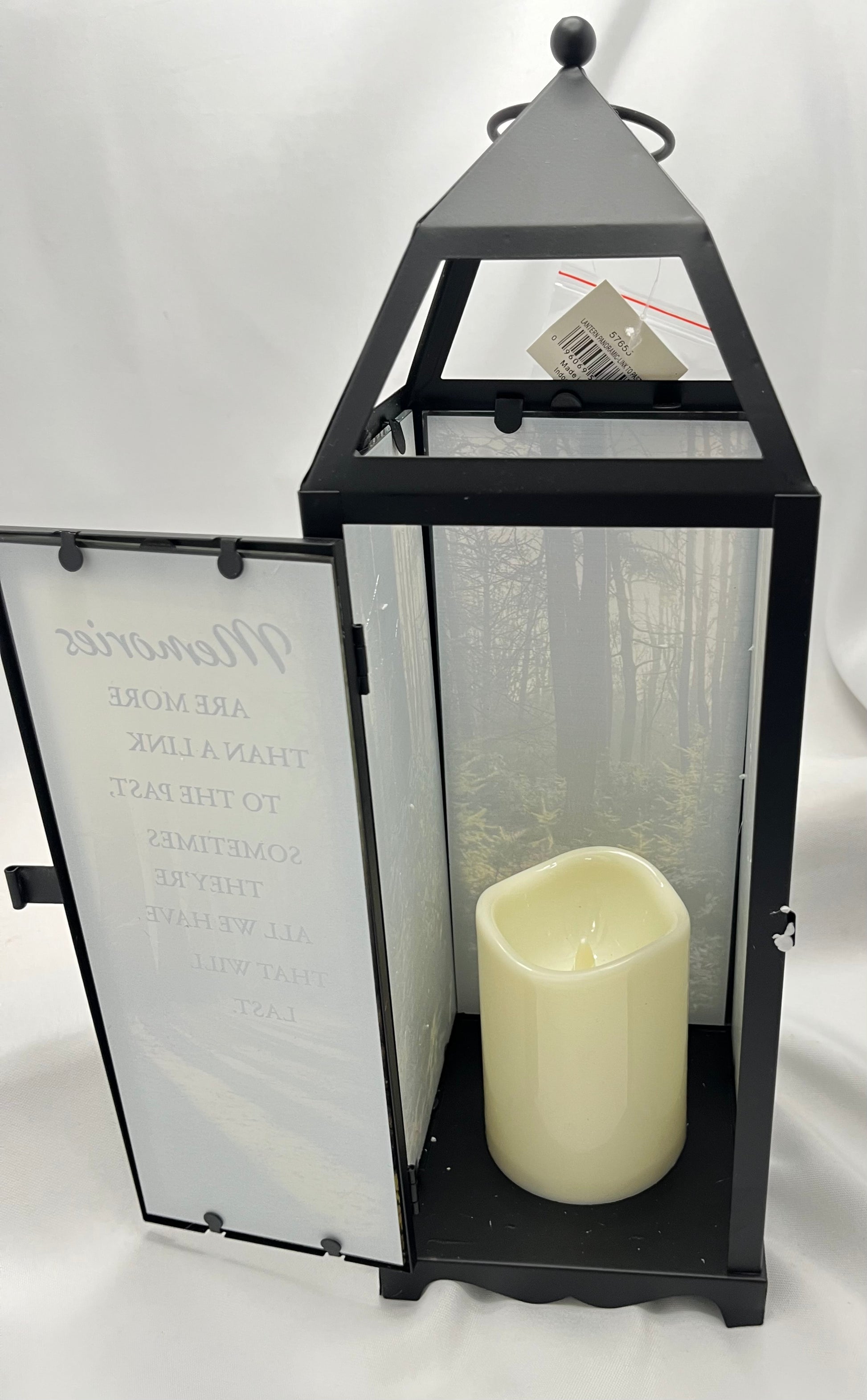 Carson Panoramic View Lantern with Flameless Candle