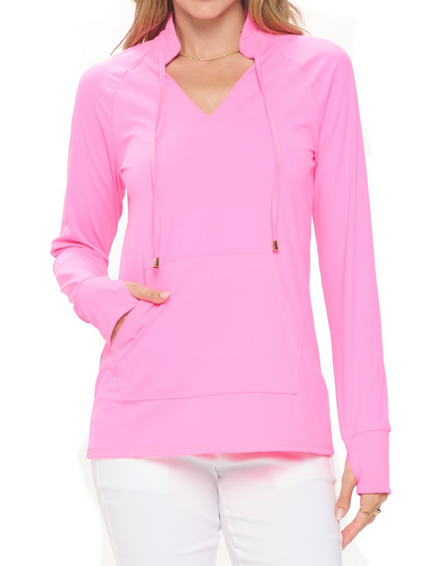 Thin Pullover With Front Pocket