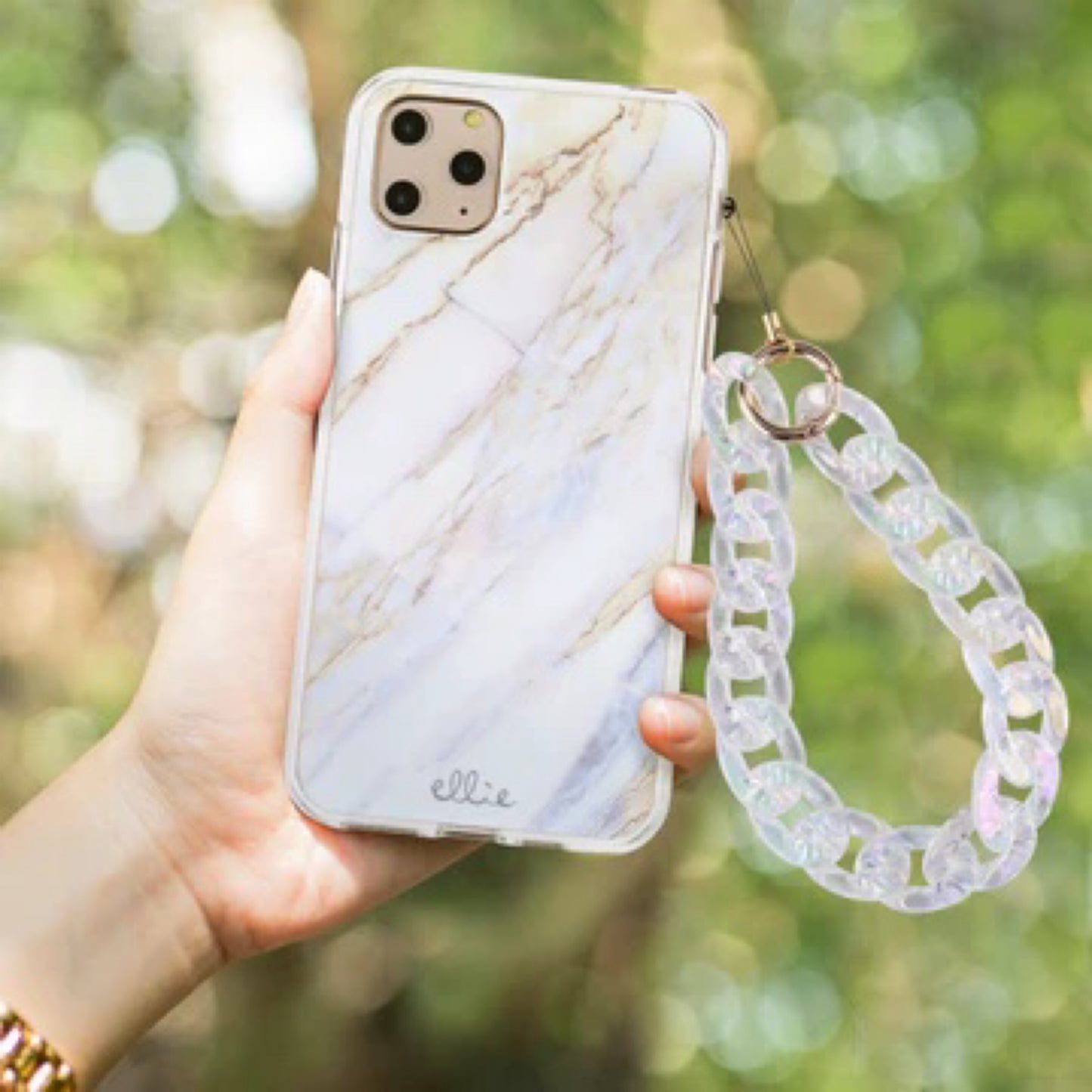 Holographic Phone Charm Wristlet