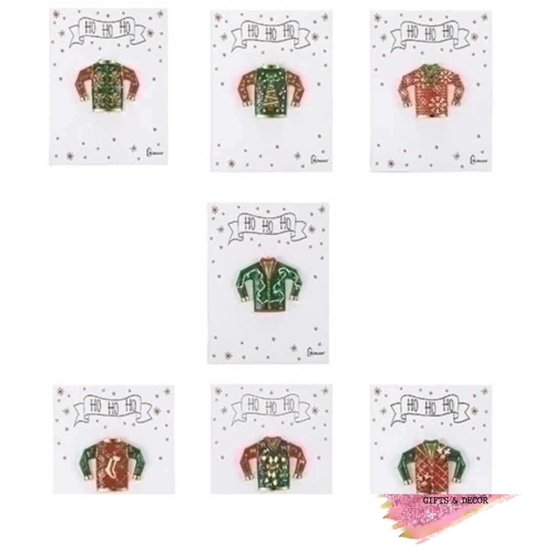 Ugly Christmas Sweater Pins