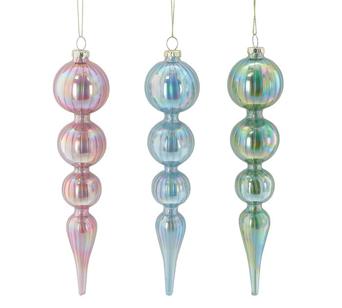 Long Glass Finial Ornament