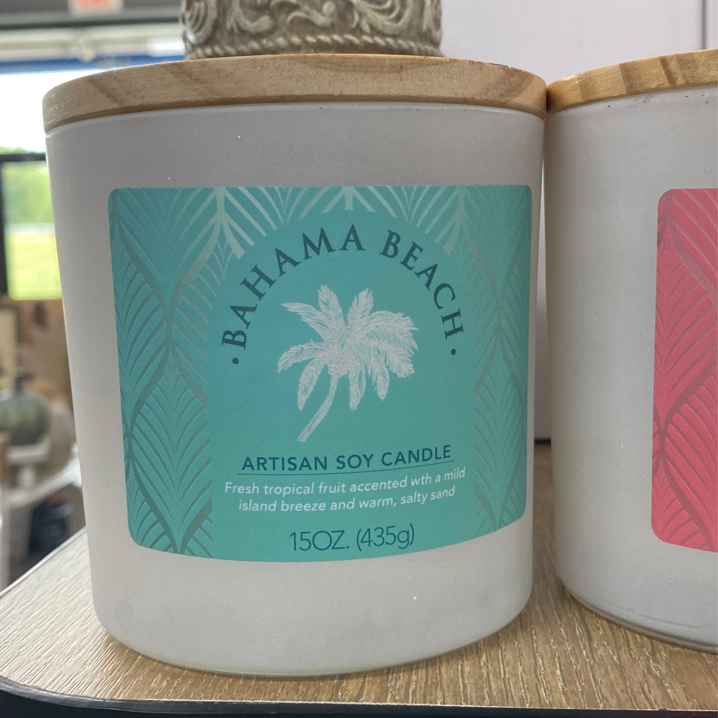 Glass Jar Candle With Wooden Lid