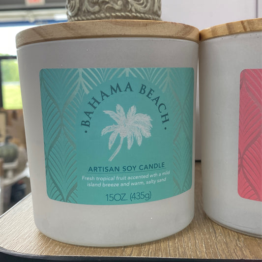 Glass Jar Candle With Wooden Lid