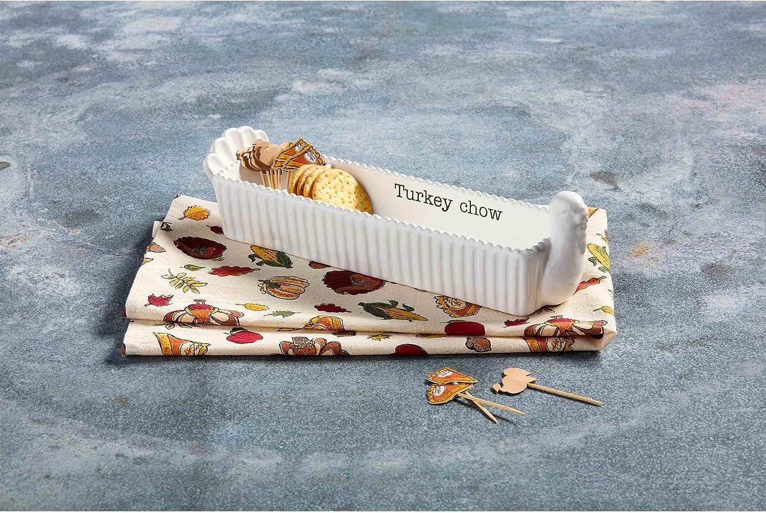 Mud Pie Turkey Cracker Dish