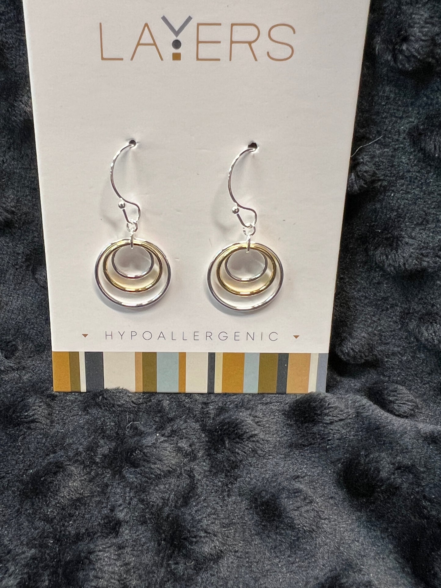 Layers Silver-tone Earrings