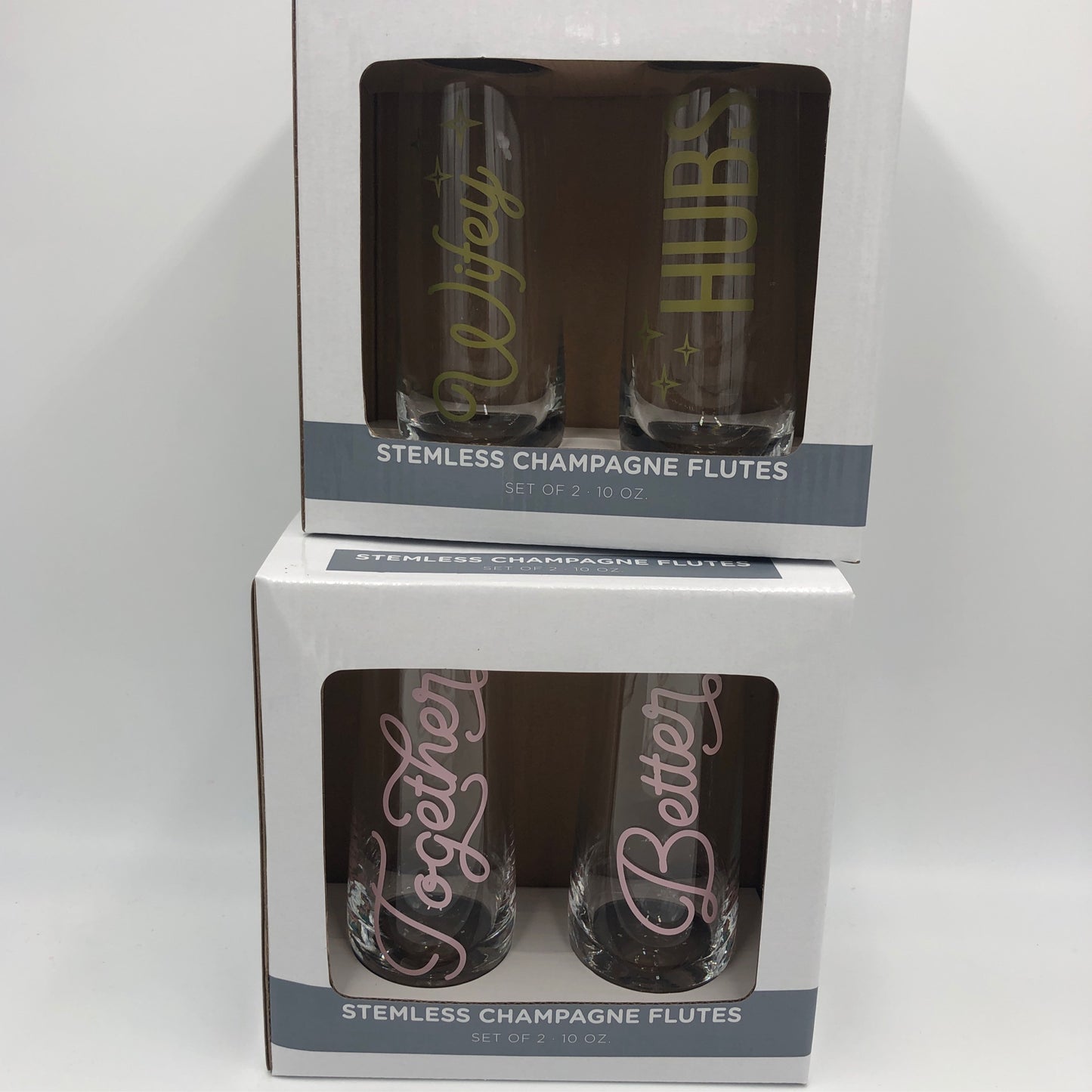 Stemless Champagne Flutes