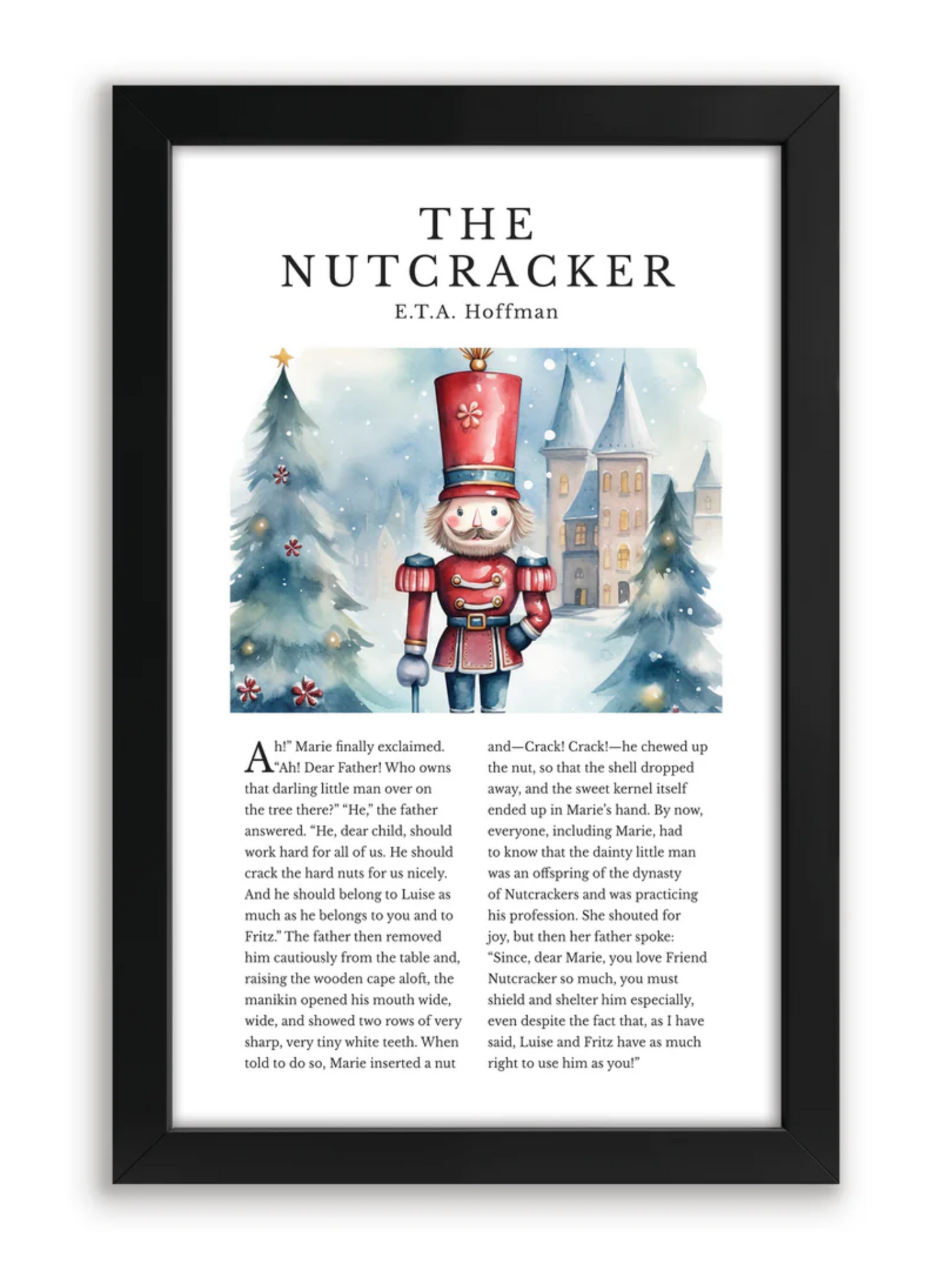 Black Framed Christmas Book Pages