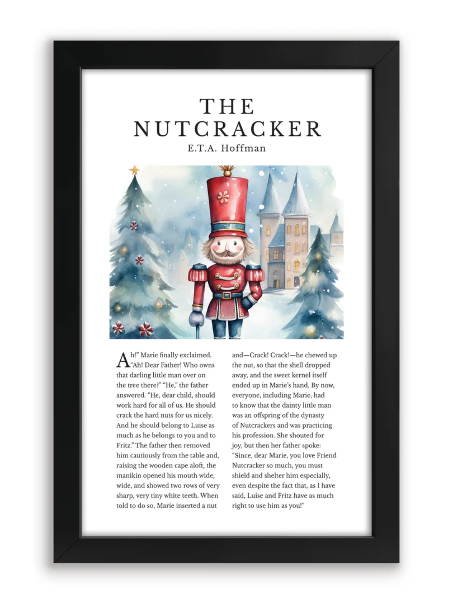 Black Framed Christmas Book Pages
