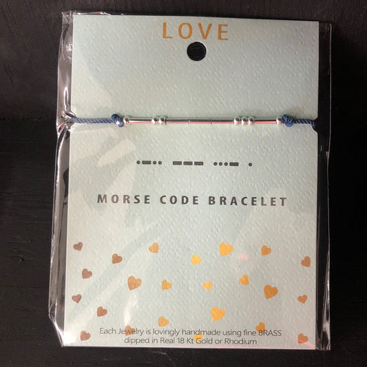 Love Morse Code Bracelet