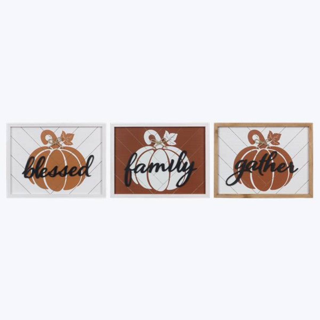 Wood Fall Chai Latte Wall Signs
