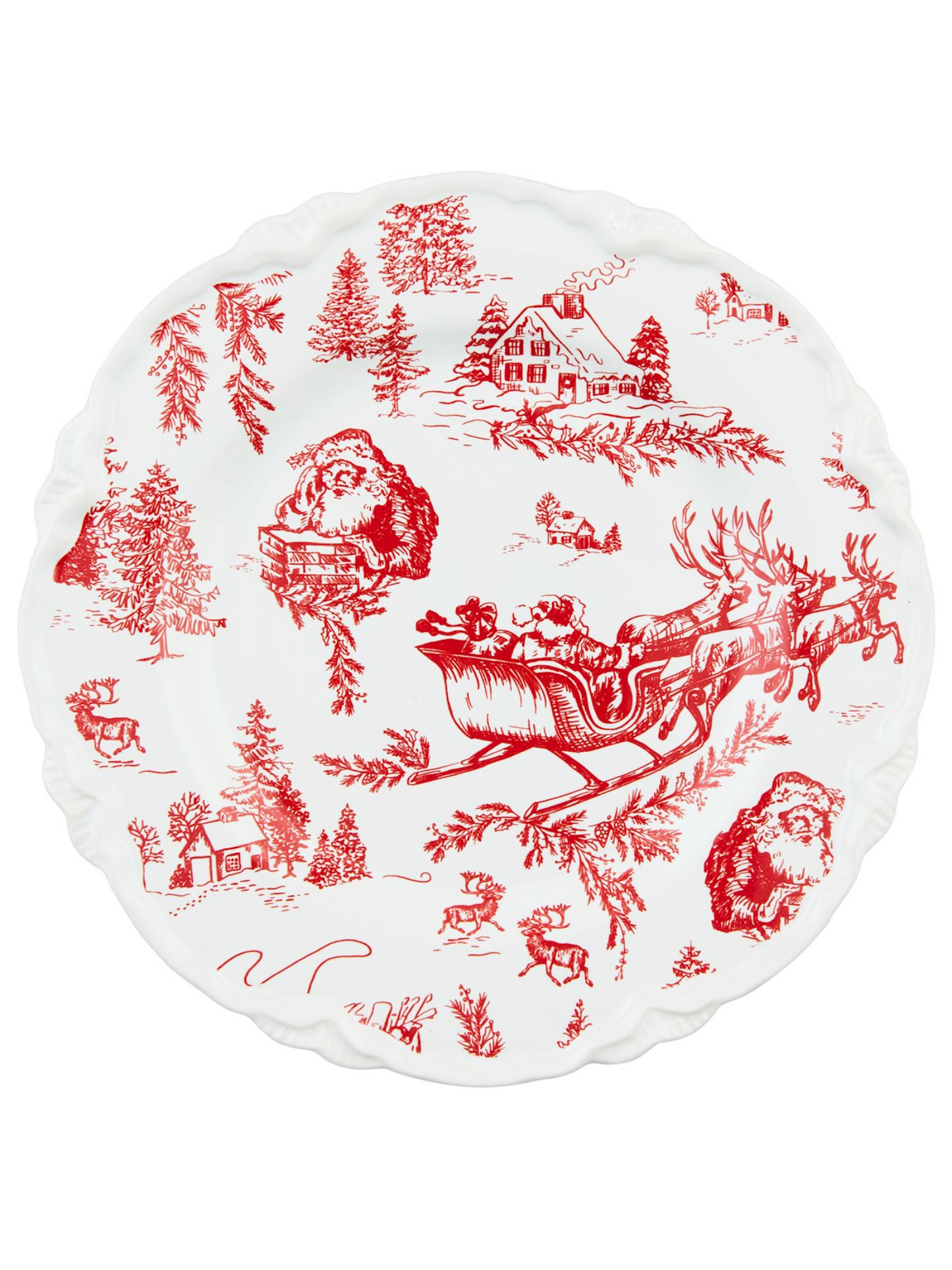 Mud Pie Christmas Dessert Plates