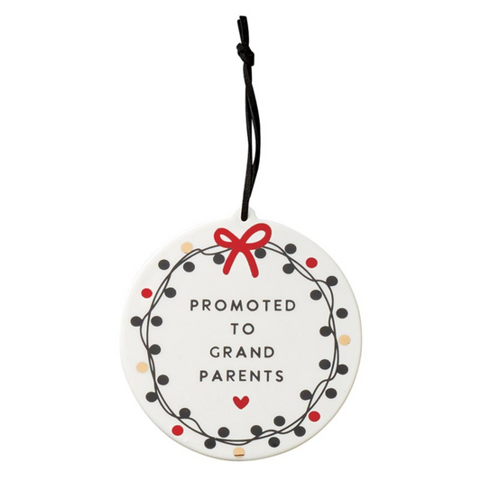 Promoted To Grandparents Ceramic Ornament