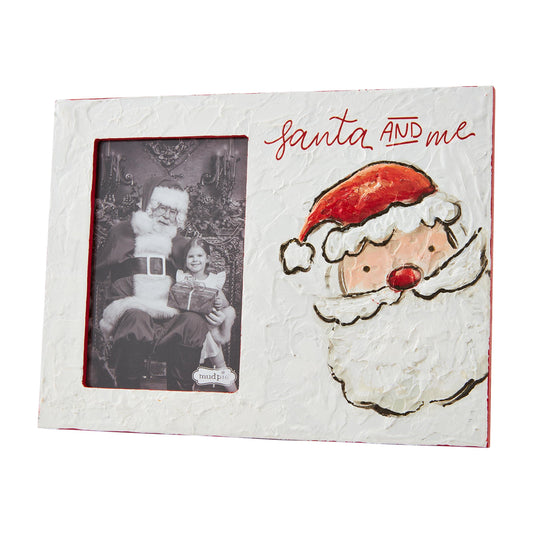 Mud Pie Santa and Me Painted Frame
