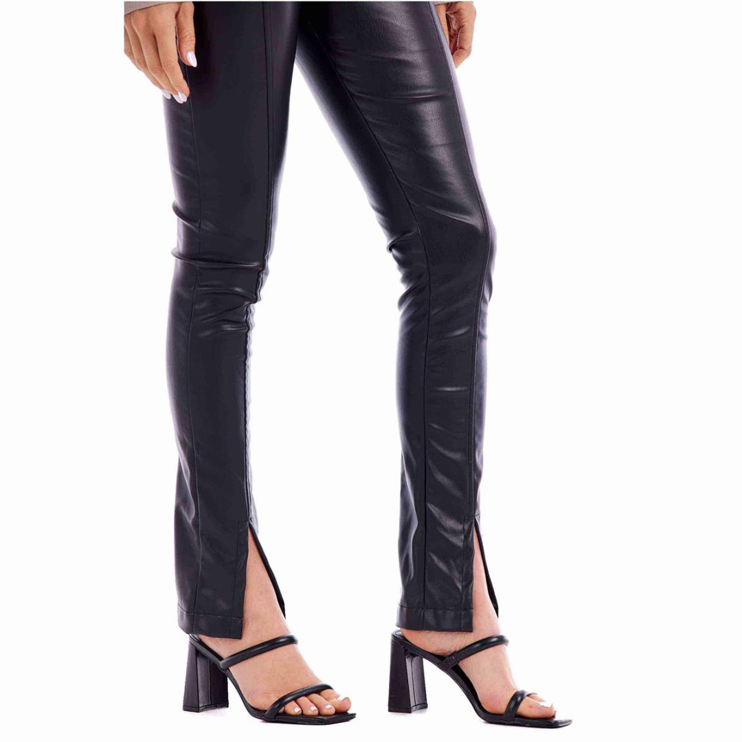 Mud Pie Womens Ander Slit Leggings