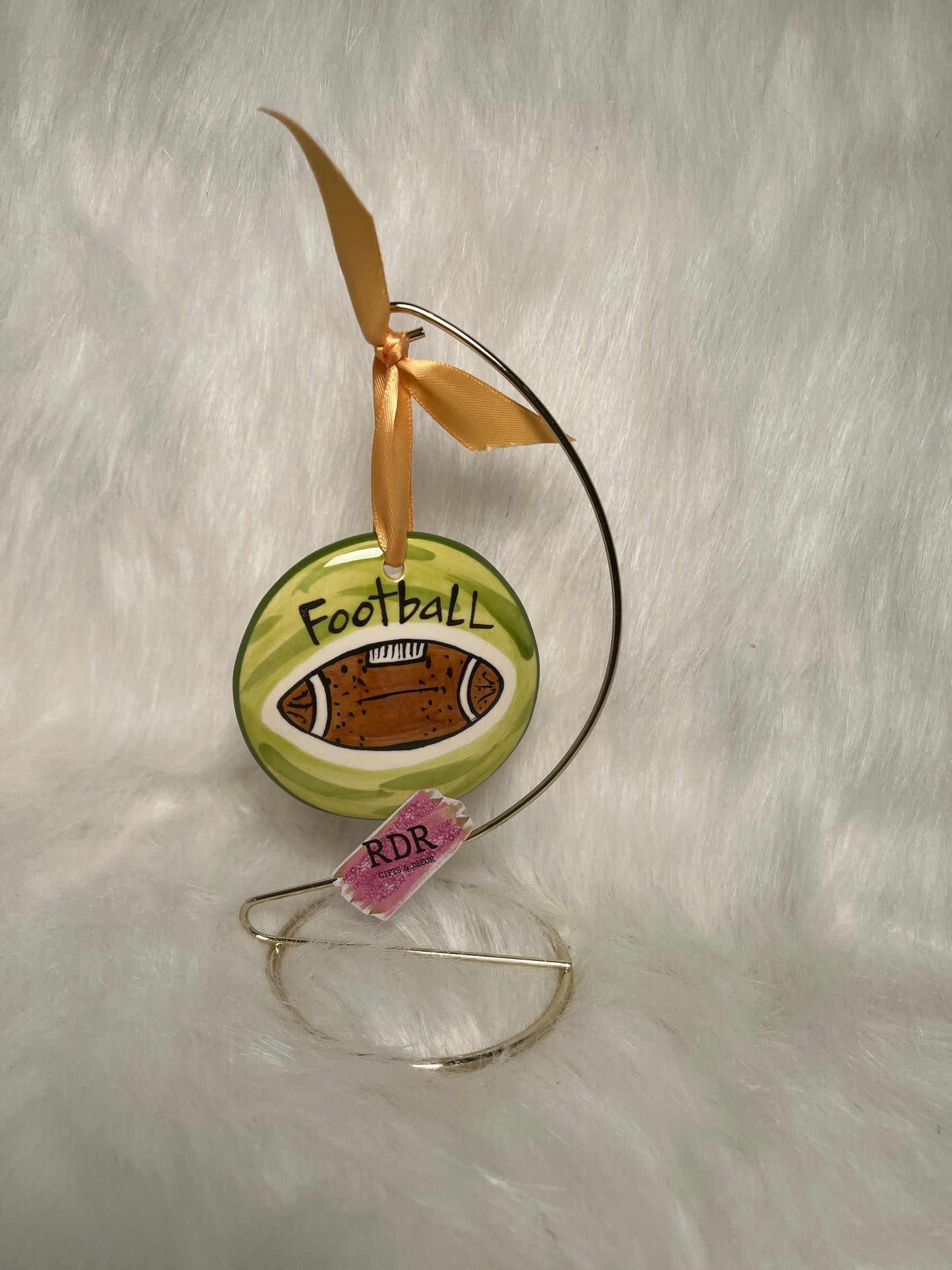 Nola Watkins Sports Round Hand Painted Ornament