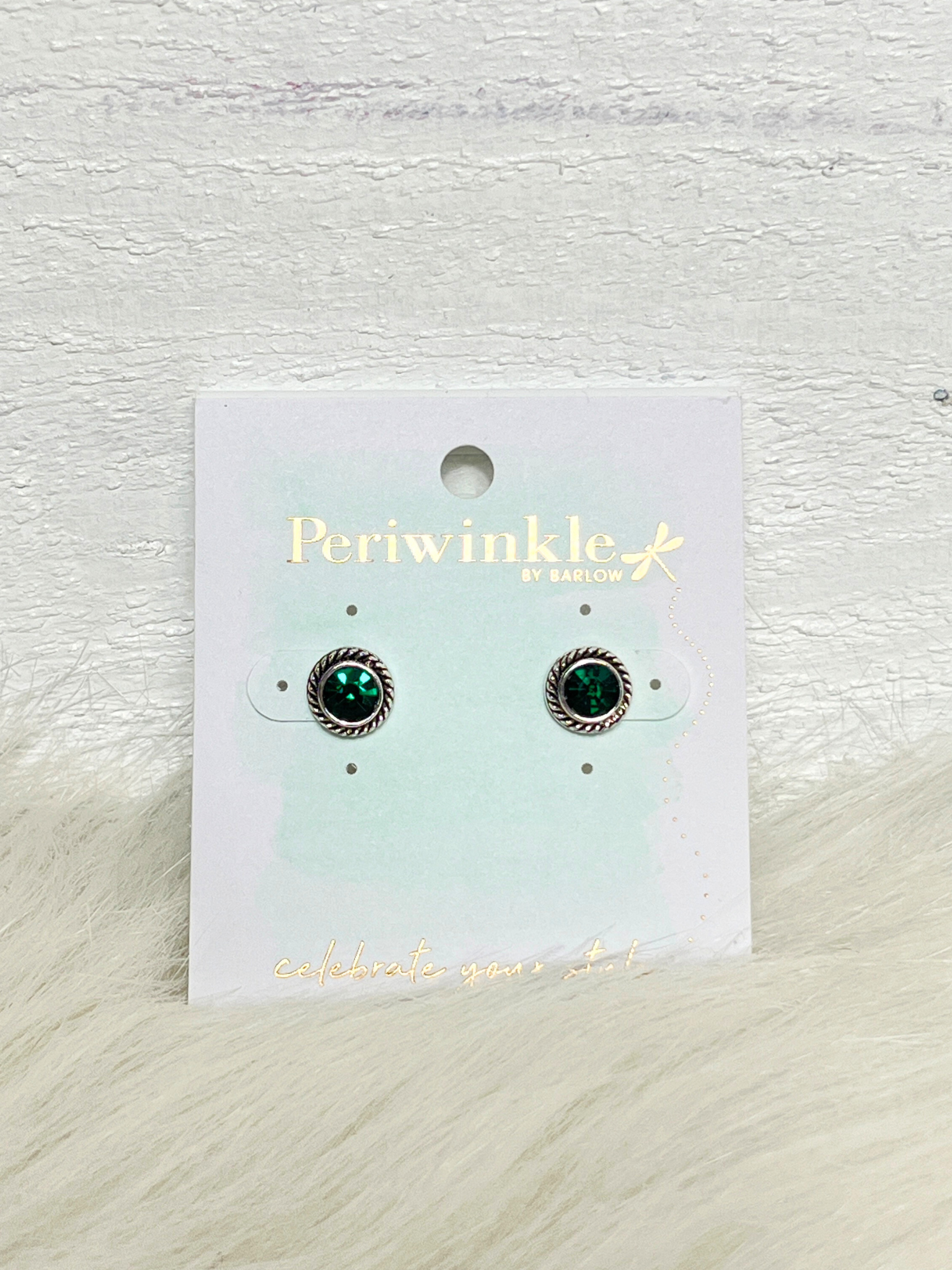 Colored Rope Crystal Studs