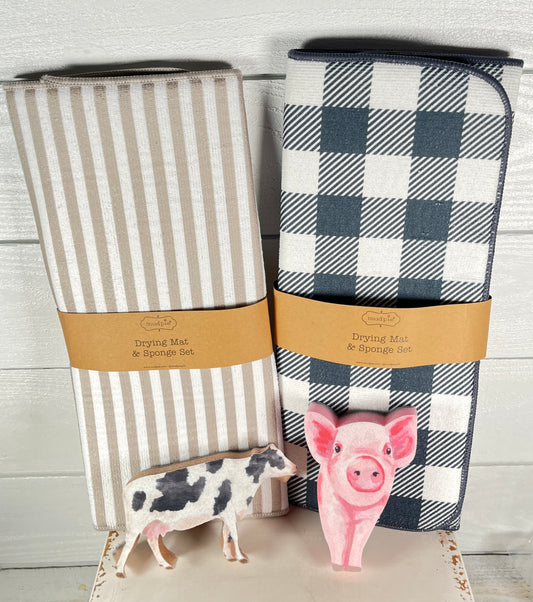 Drying Mat and Sponge Set
