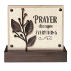 Faith and Inspirational Antique Flower Plaque Sitter