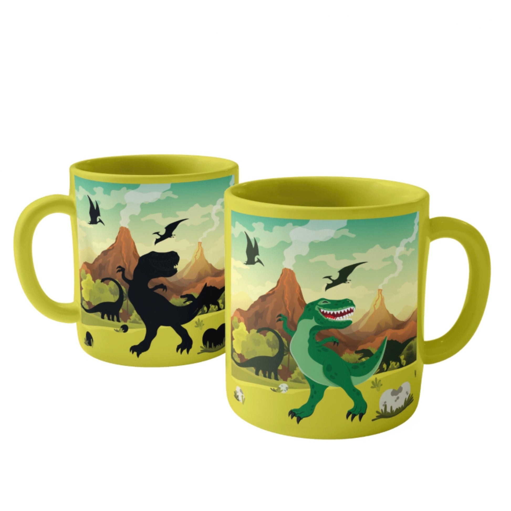 Dinosaur Color Changing Kid Mug Set