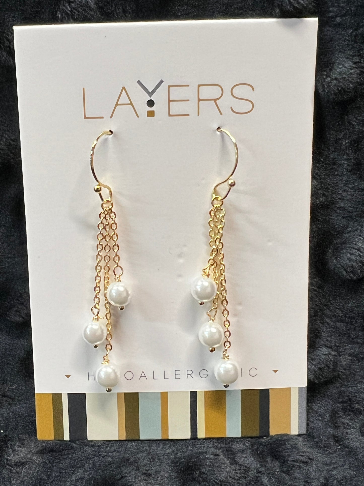 Layers Gold-tone Earrings