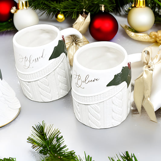 Ceramic White Sweater Mug