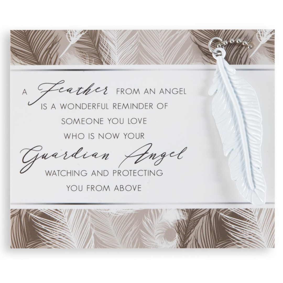 Guardian Angel Feather Car Charm