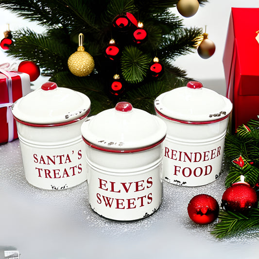 Enamel Treat Canister