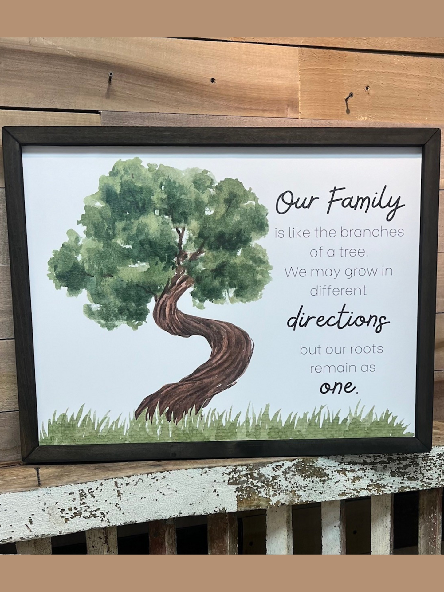 Our Family Box Frame Picture