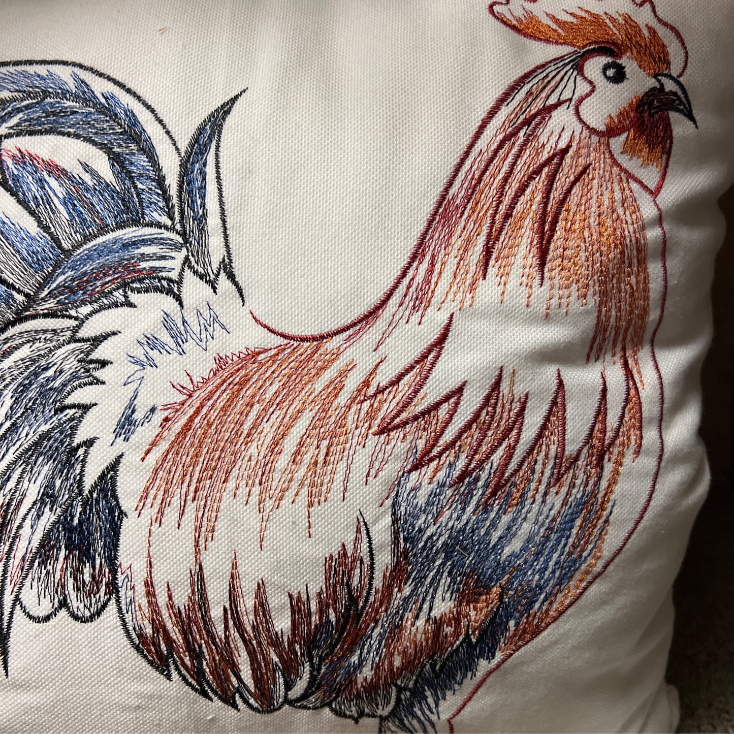 Rooster Strut Pillow