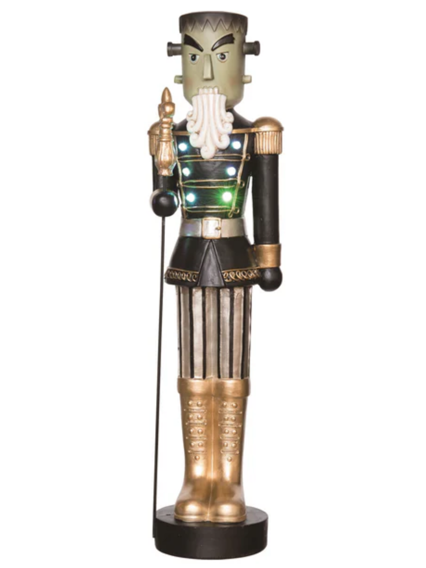 Resin Light Up Halloween Nutcracker Decor